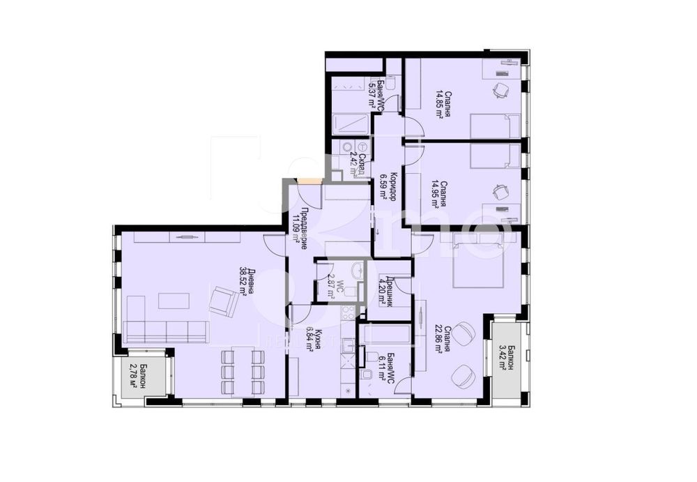 Продава се Четиристаен апартамент в София, Бояна - 193 кв.м за 2156 €/кв.м - Снимка #6