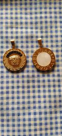 медальон Versace и Bvlgari