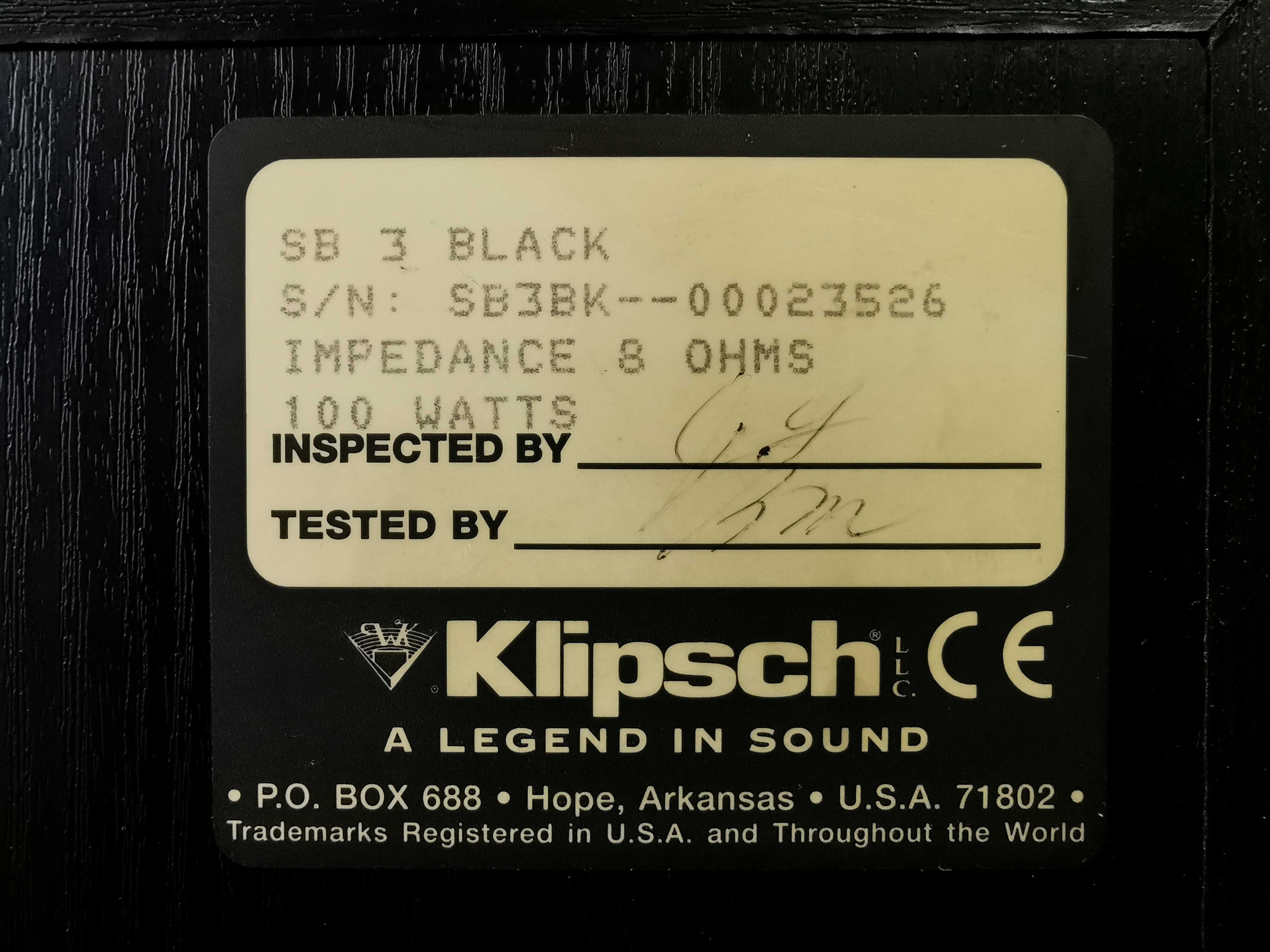 Klipsch SB-3 букшелф колони