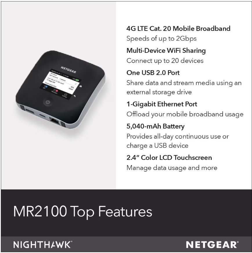 Router NETGEAR Nighthawk M2 (MR2100)
