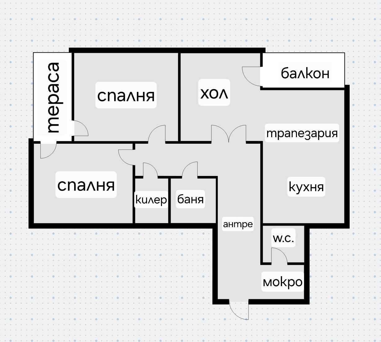 Тристаен апартамент в Манастирски ливади – Запад, гр. София