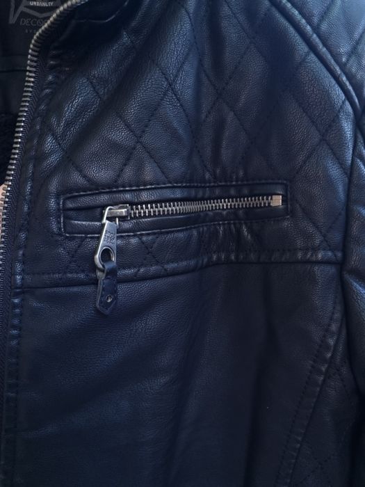 Geaca piele eco imblanita , marimea L , stare impecabila