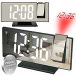 Ceas cu proiecție pe tavan,  stil oglinda cu LED cu, Alarma, Display m