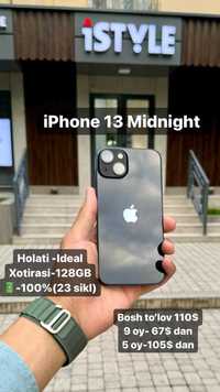 iPhone 13 Midnight 128 GB 100% HALOL NASIYA