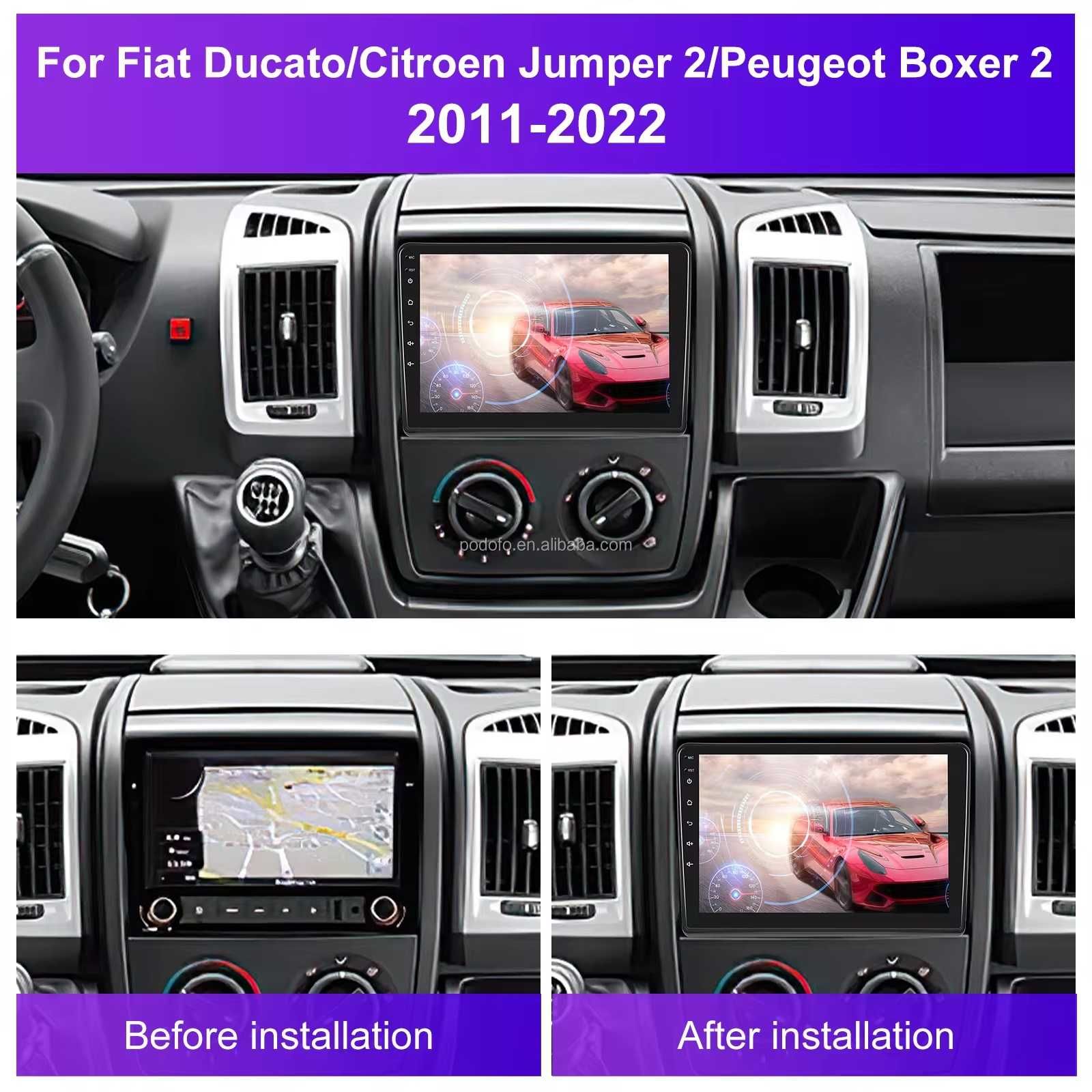 Мултимедия Android Fiat Ducato Peugeot Boxer Citroen Jumper навигация
