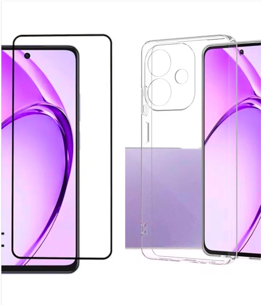 Husa Silicon Safe Case Clara si Folie Sticla Curbata OPPO A40/A60/A80