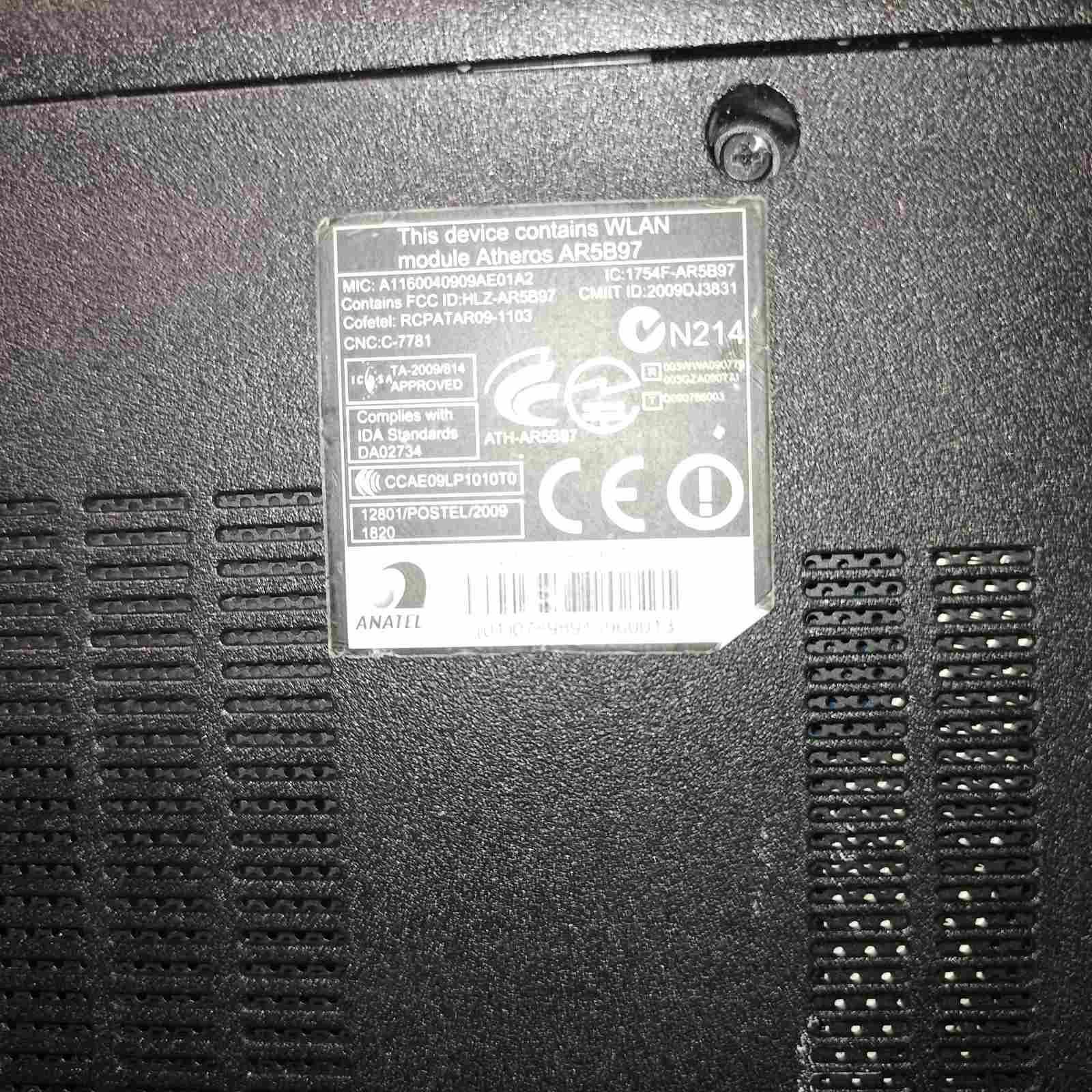 лаптоп Acer, без HDD
