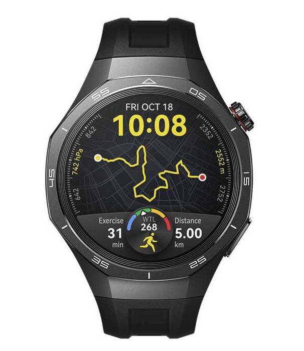 Huawei WATCH GT 5 Pro, Black Fluoroelastomer Strap