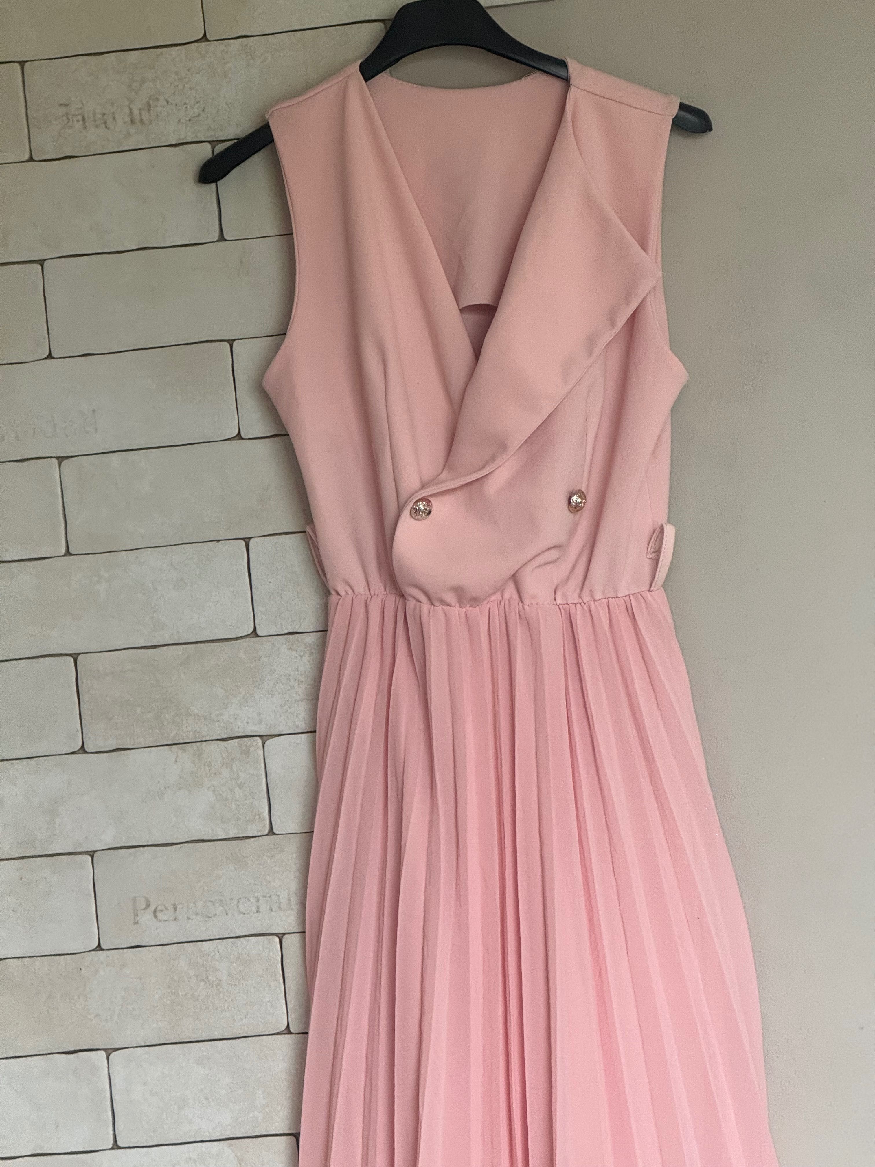 Розова рокля ХЛ размер