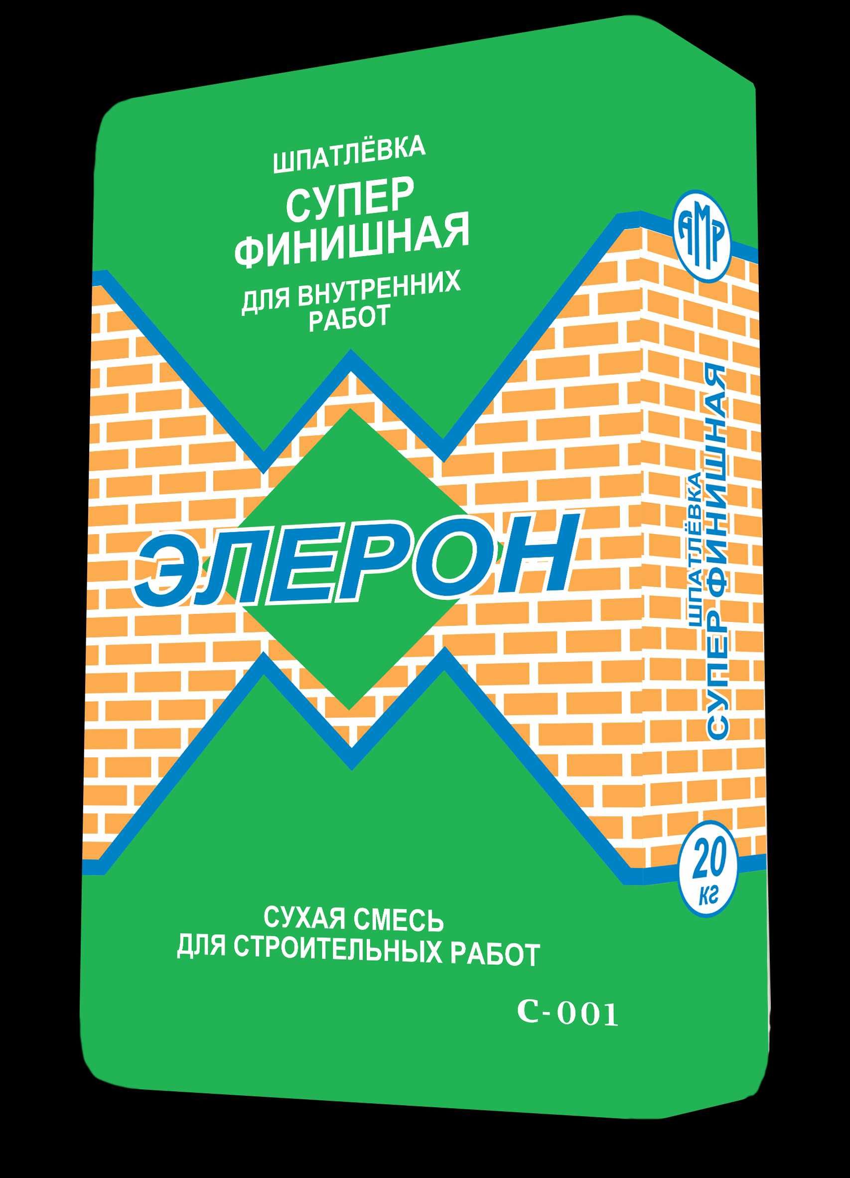Элерон Шпаклёвка / Eleron C 01, C 02, C 03, C 04, C 05, C 001. Скидки!