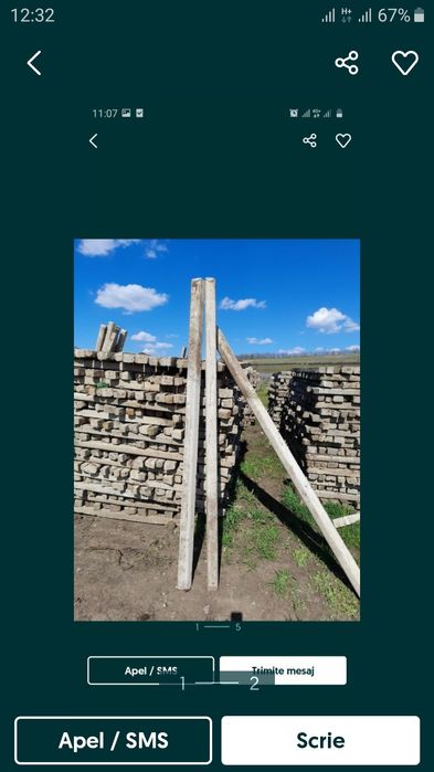 Stâlpii, pari, Șpalieri de beton