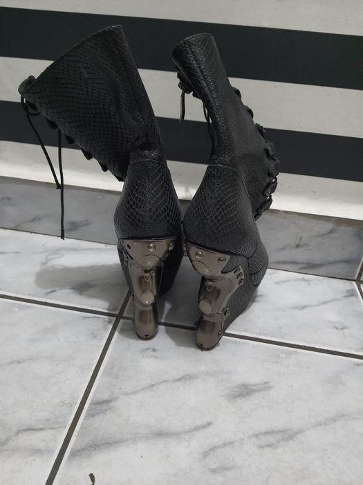 Маркови боти с пух  естествена кожа