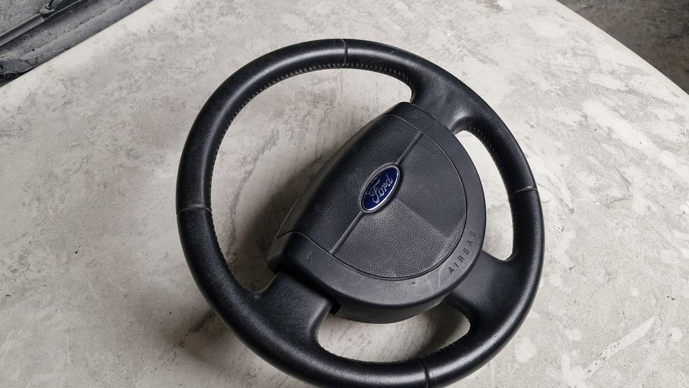 Volan piele Ford Fiesta MK5 cu airbag