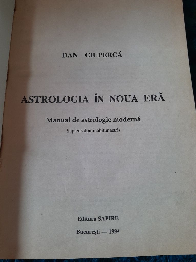 RARA Dan Ciuperca - Astrologia in Noua Era, manual complex astrologie