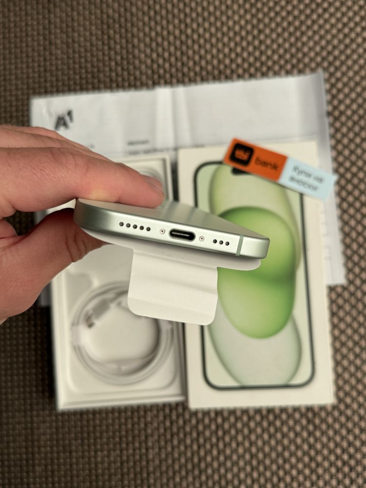 НОВ! /*ЛИЗИНГ*/ IPhone 15 128Gb Green / Айфон гаранция