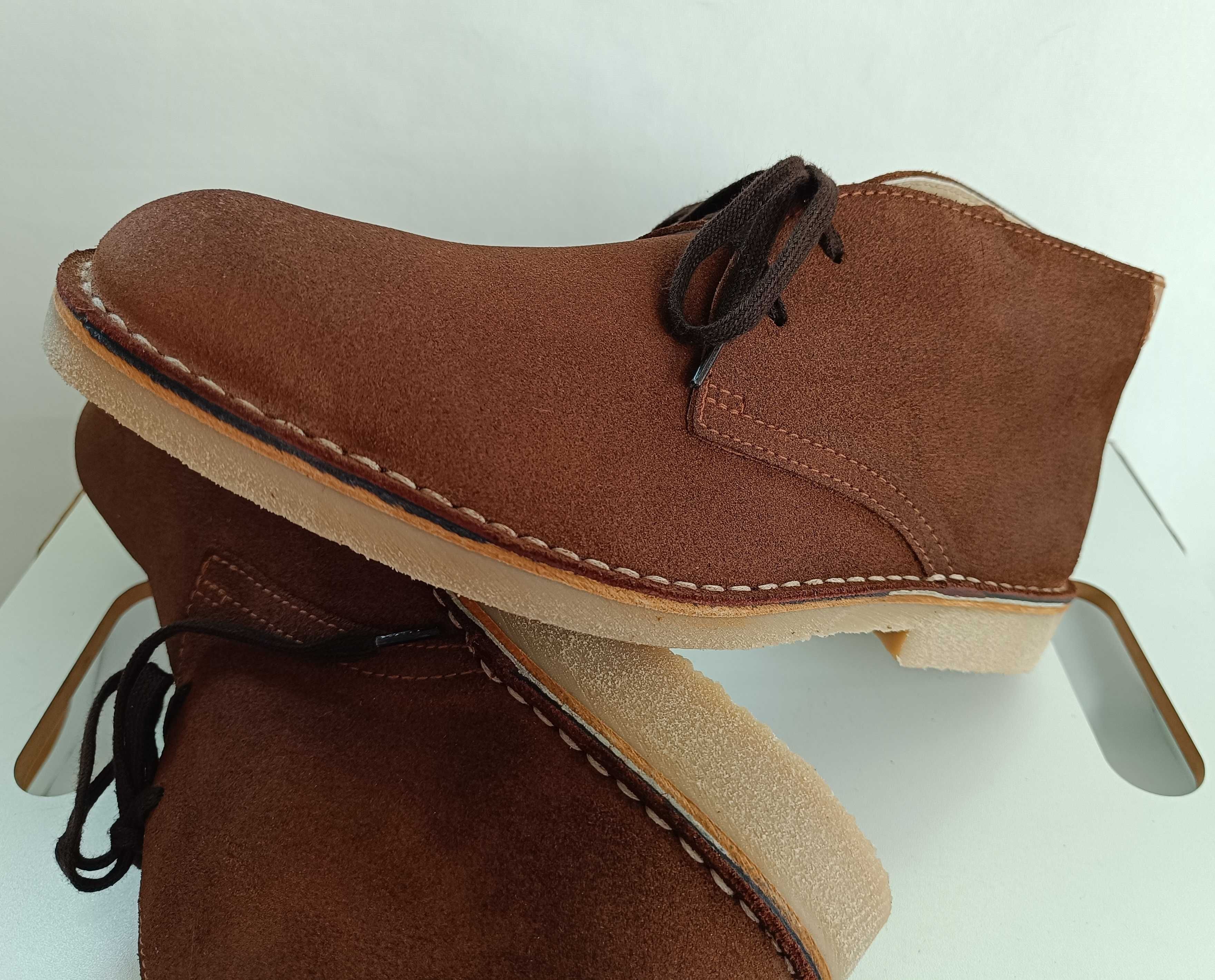 Ghete lace up chukka 45 premium Carrera NOI piele naturala moale