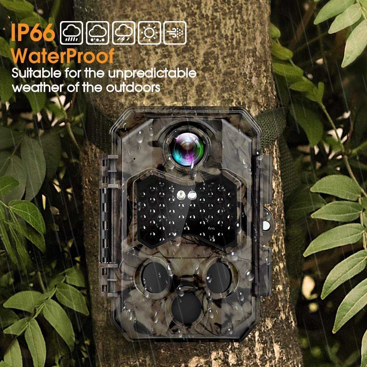 Camera de vanatoare COOLIFE Wildlife 4K 32MP Utra HD,Senzor de miscare