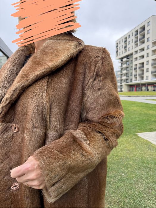 Haina de blana naturala de vizon