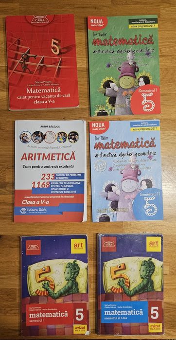 Culegeri matematica, clasa 5, 6 - 11 bucati