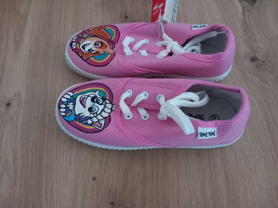 Ръчно Рисувани детски кецове Пес Патрул / Paw Patrol