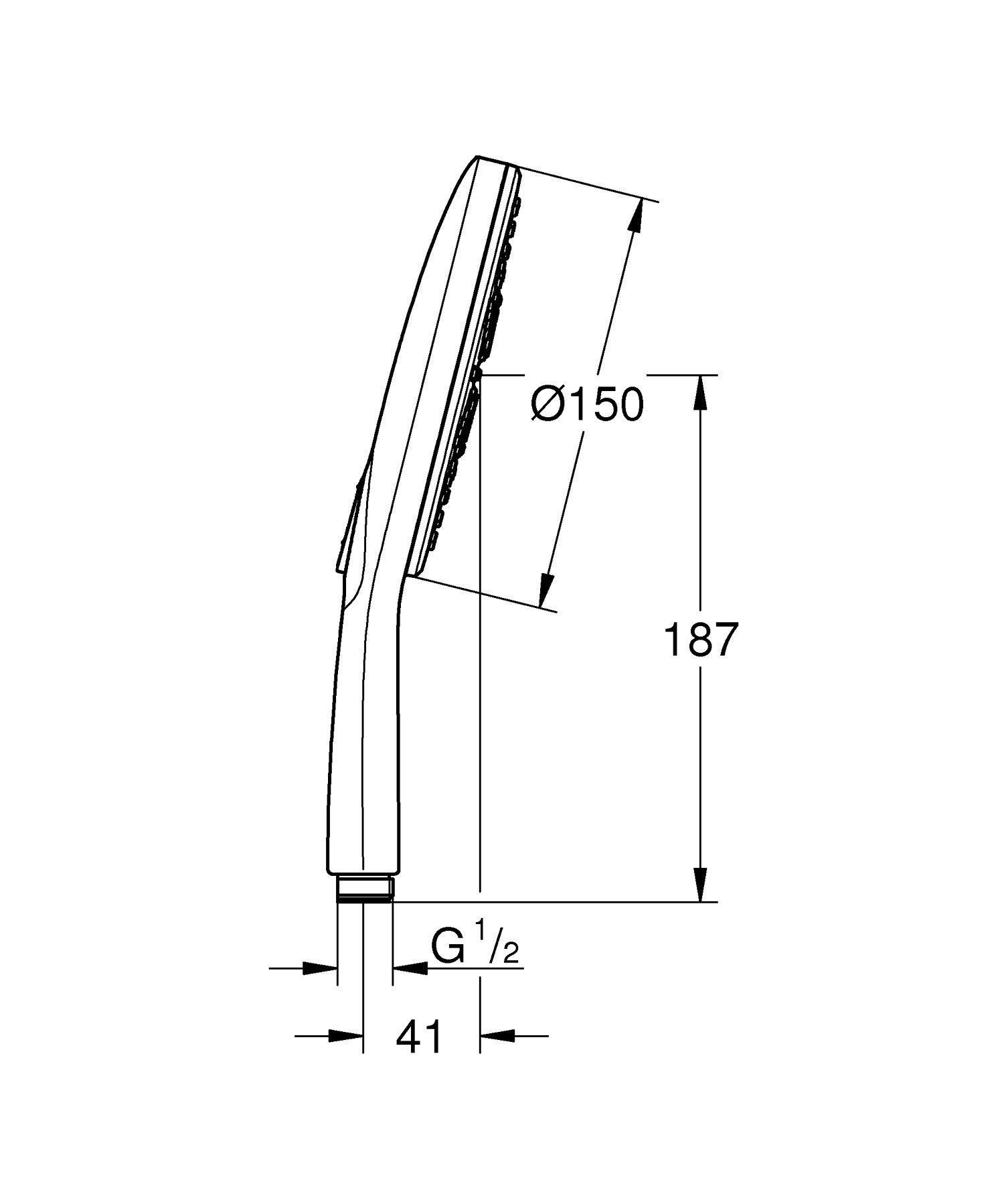 Para de dus Grohe Vitalio 150 Smart Active