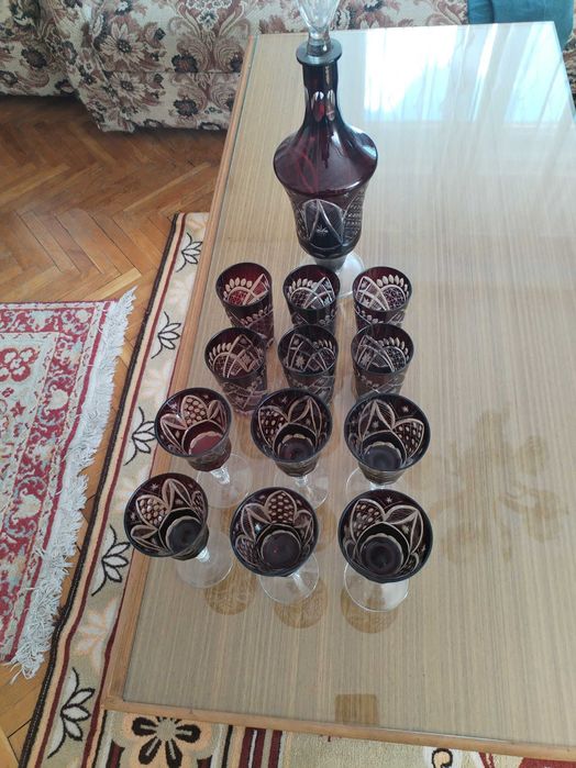 Vand set pahare rubin