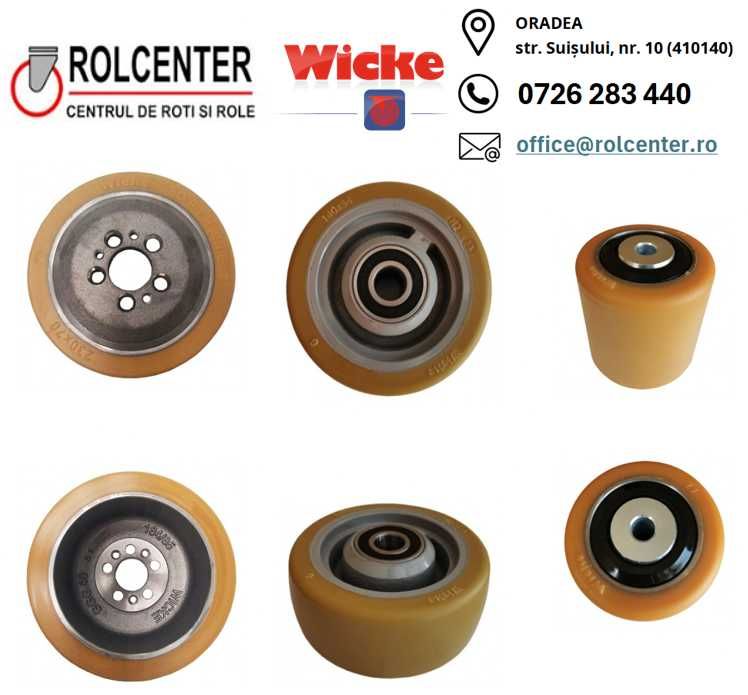 Roata directie transpalet manual 200/50-20 PU (poliuretan)