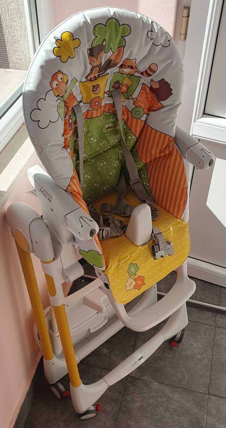 Столче за хранене Peg Perego Prima Pappa Zero Follow Me, Многоцветно