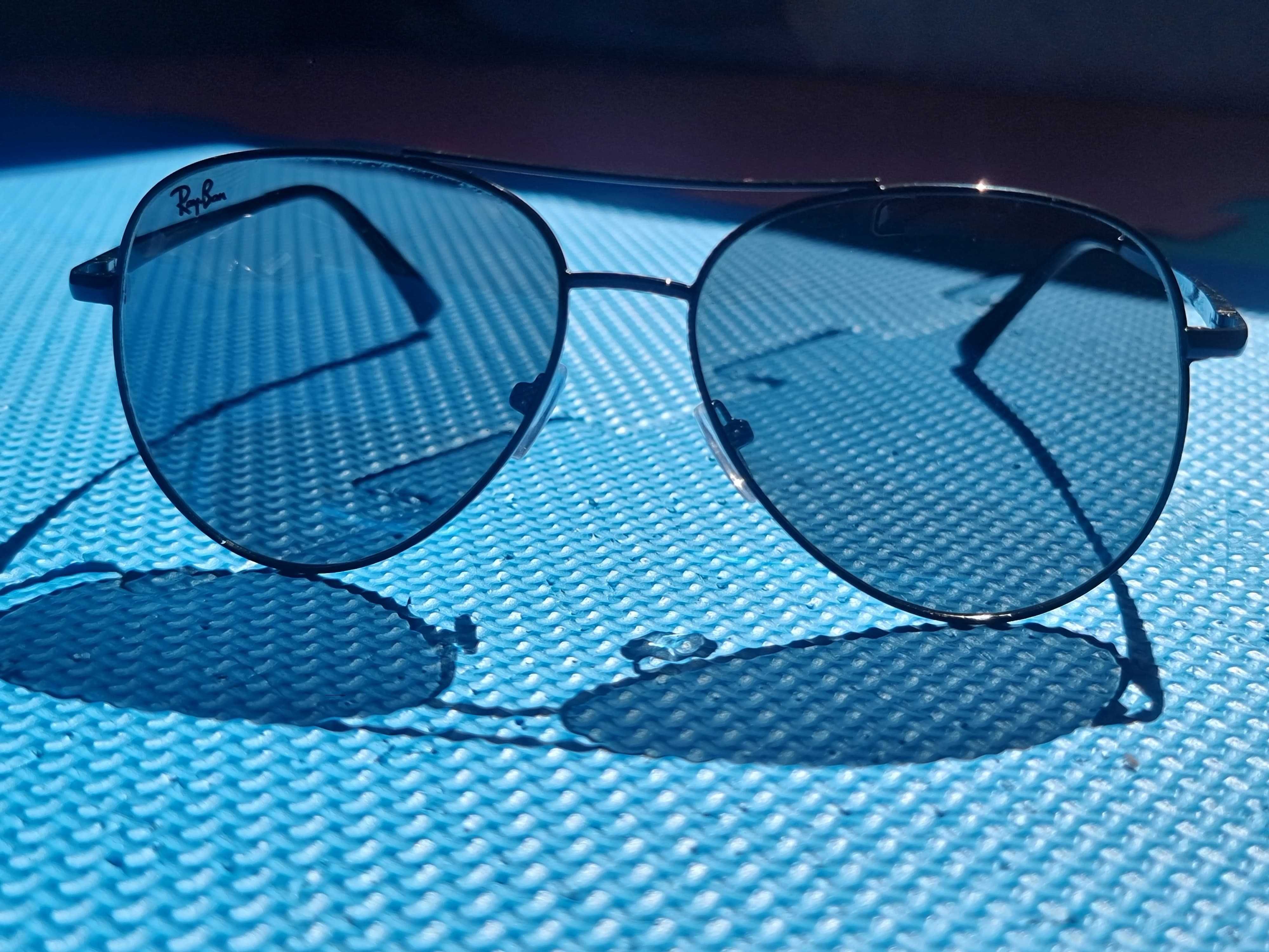Ochelari de soare Ray-Ban Aviator, lentile sticla neagra