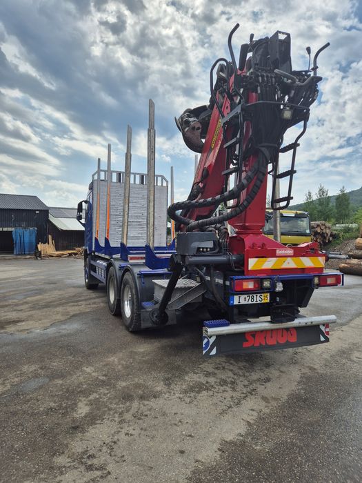 Volvo fh 500..transport lemn..forestier..bustean..macara