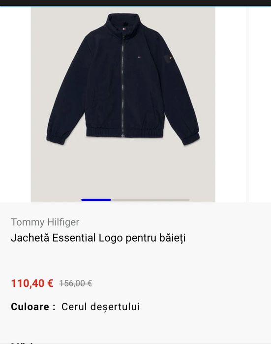 Jacheta baieti Tommy Hilfiger noua