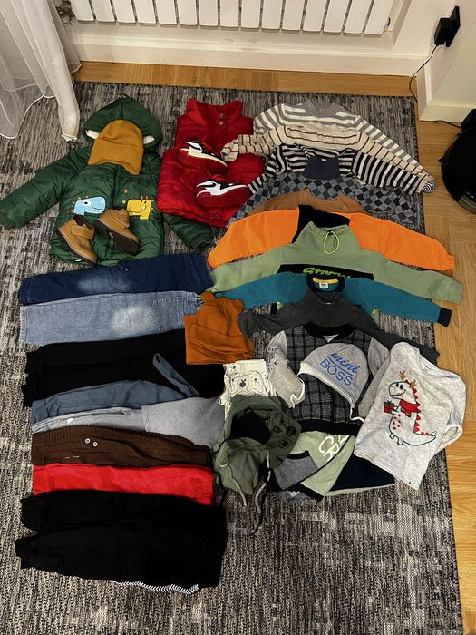 Большая коробка детских вещей 1,5-2 года