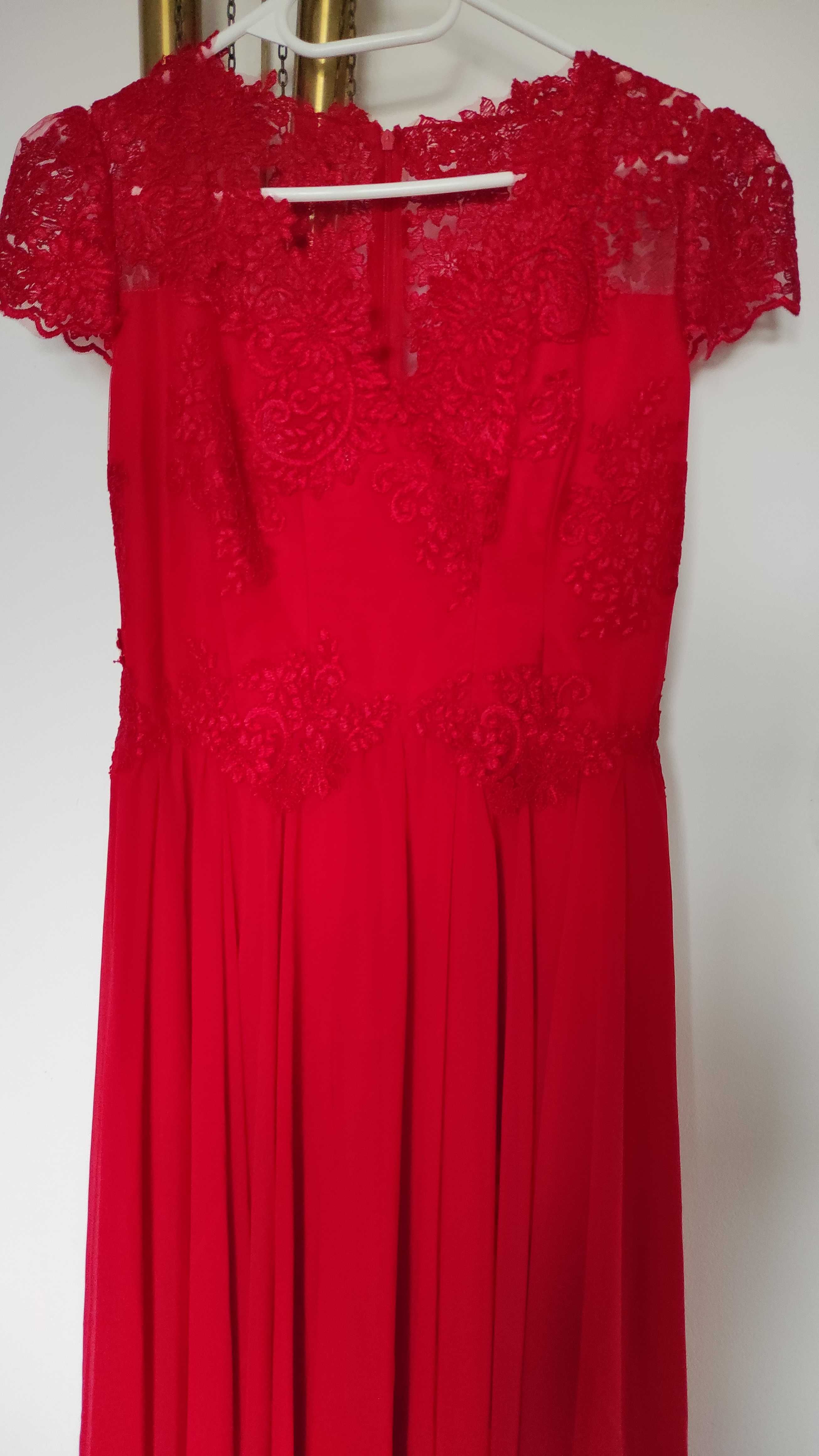 Rochie roșie  elegantă 38-40