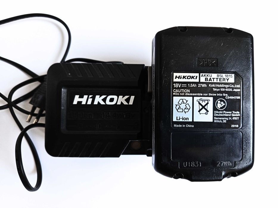 Универсално зарядно и батерия HiKOKI 14.4v-18v Li-Ion Battery 240v