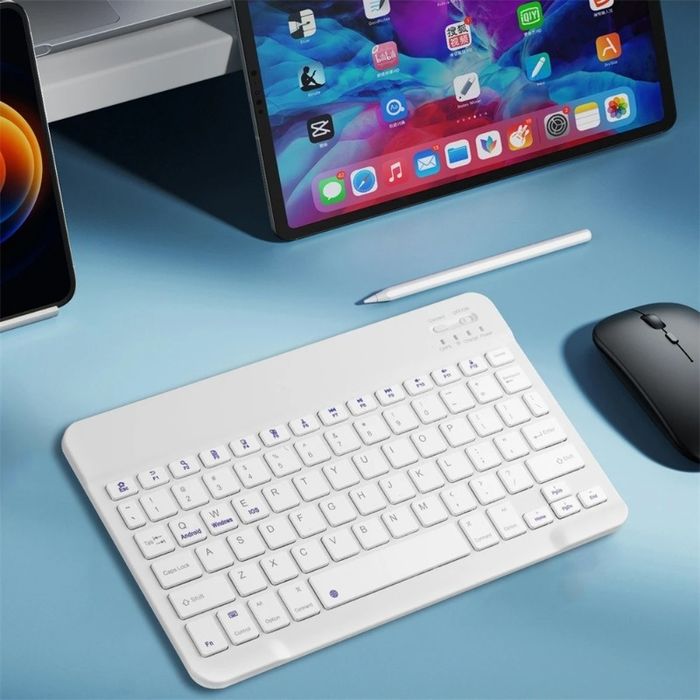Tastatura Bluetooth ultra subtire, alba ( nou sigilat) Laptop Tableta
