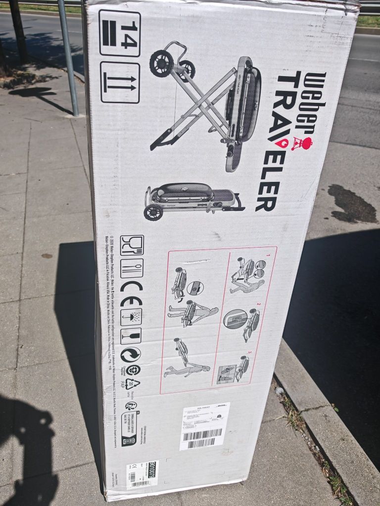 Газово барбекю Газова скара Weber Traveler Black Edition Вебер