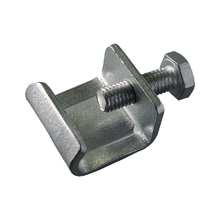 Скоба монтажная с болтом М8 (2 ребра жесткости)