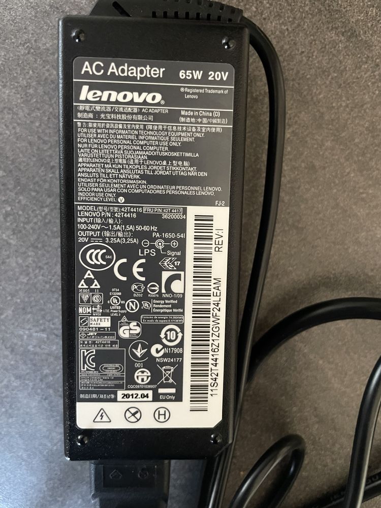 Incarcator original laptop Lenovo 60W 20V Model 42T4416