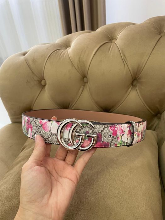 Curea Gucci imprimeu floral