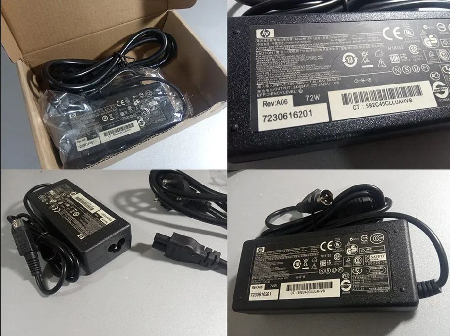 Блок питания от термо-принтера чеков и шнур для питания