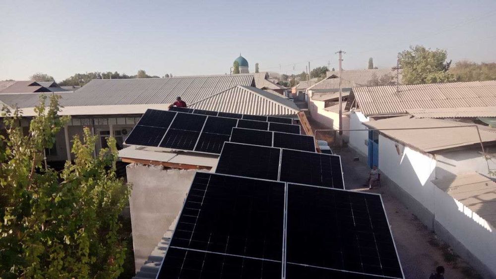 Quyosh panel podkluch ustanovka - установка солнечных панелей