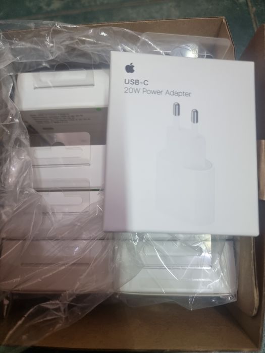 Incarcator Apple original MHJE3ZM/A Adaptor iPhone 20W cu SERIAL QR