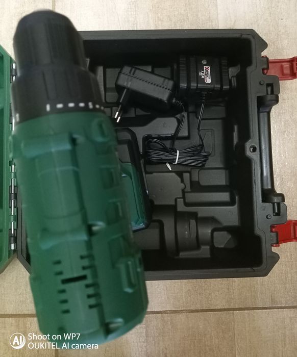 Parkside set filetanta bormasina 35Nm cu baterie 20V 2 A incarcator 1A