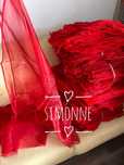 Vanzare Esarfe/funde scaun organza rosu