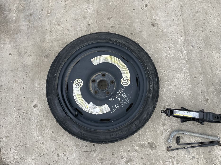 Kit roata de rezerva+cric+cheie T125/70R18 Passat B8