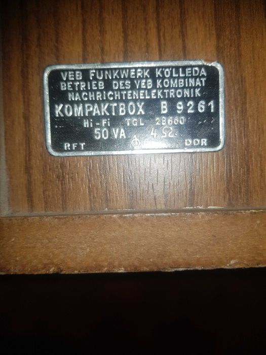 Boxe B 9261 RFT 50 W