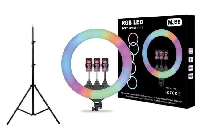 Rgb Lampa shtativ kalsevoy Лампа кольцевая штатив светодиодная