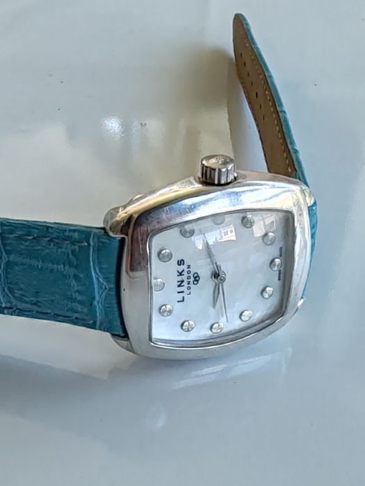 Ceas Links Argint 925 Quartz ETA 4 rubine