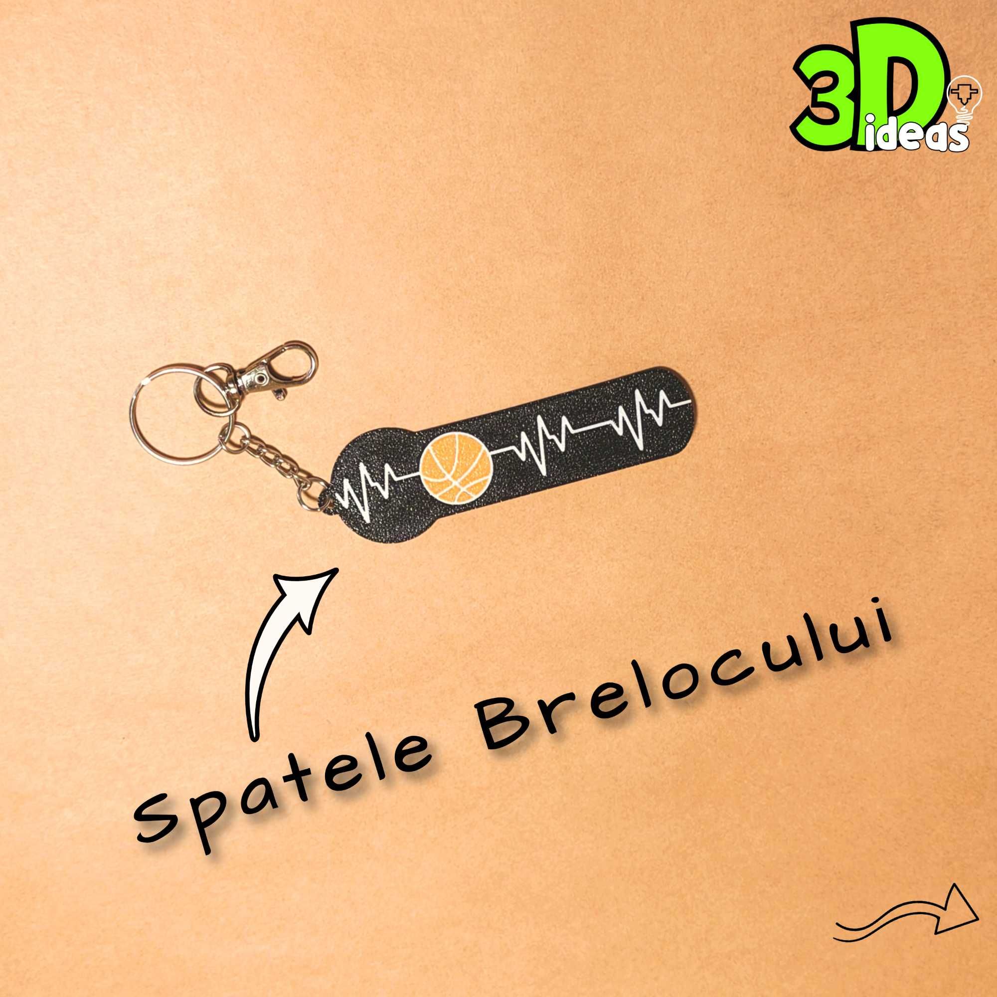 Breloc personalizat BASCHET – cu nume la alegere!