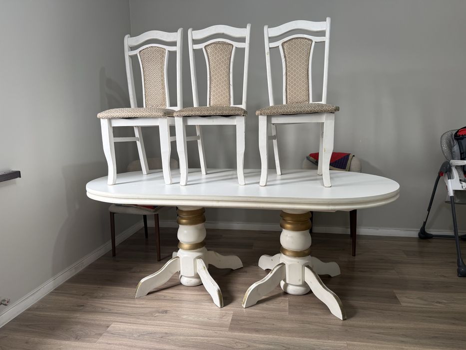 Стол со стульями 6шт